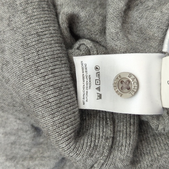 Rachel Rachel Roy Gray Long Puffed Sleeve Button Front Sweater Dress Size Small - Picture 10 of 10